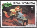 Turks and Caicos Isls 1981 Walt Disney 1 ¢ Multicolor Scott 498